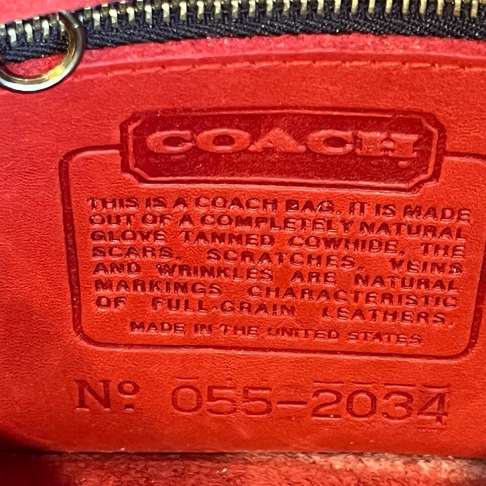 Coach Vintage Dinky # 9375 in RED color - Picture 5 of 12